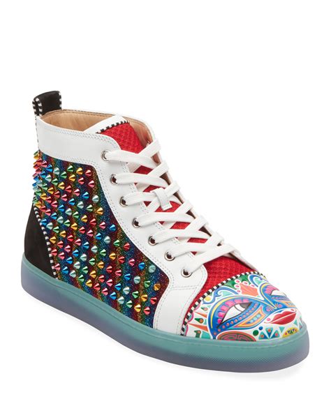 louboutin spiked sneakers